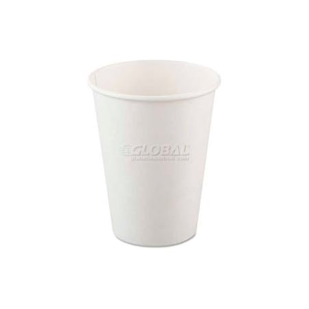 Solo SOLO Polycoated Hot Paper Cups, 12 Oz., White, 50/Bag, 20 Bags/Carton SCC 412WN